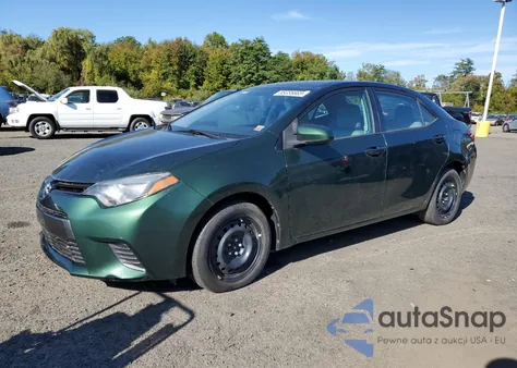 2016 Toyota Corolla L z USA, uszkodzony, nr VIN 2T1BURHE0GC626438